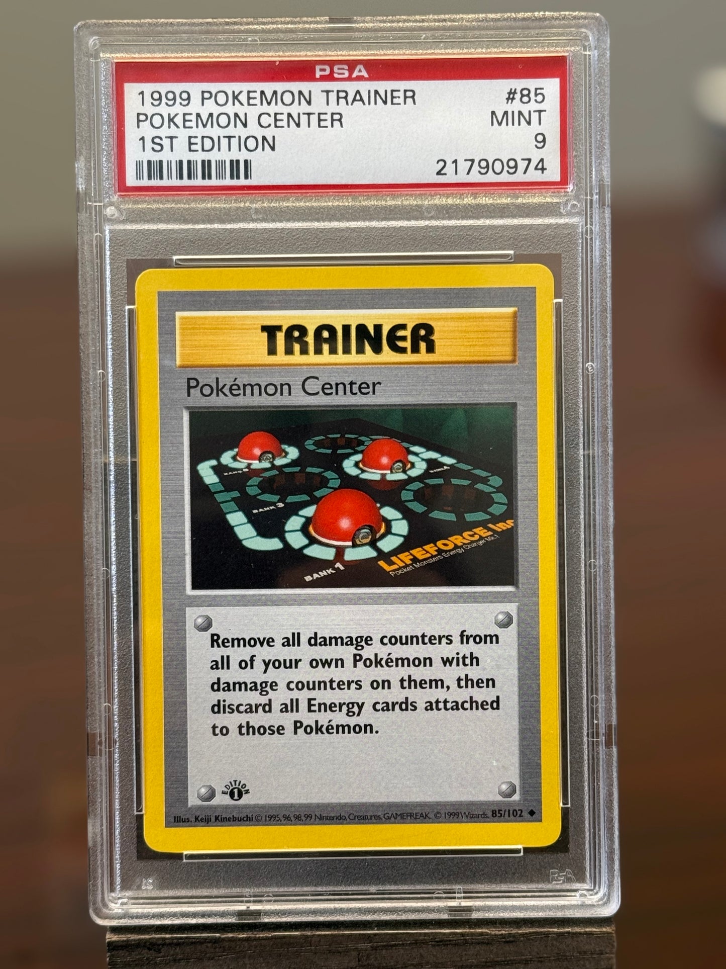 1999 Pokemon Trainer Pokemon Center 1st Edition #85 PSA Mint 9